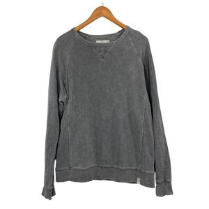 Mango Man Casual 100% Cotton Washed Gray Crewneck Sweatshirt Size M Casual Basic